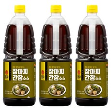 몽고 장아찌 간장소스, 3개, 1.8L