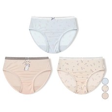 unifriend 女童款花園兔子莫代爾三角內褲 3件組
