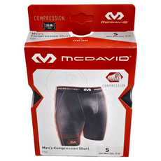 MCDAVID 壓縮緊身短褲，男士，黑色，S碼，腰圍28-30吋, S, 1件