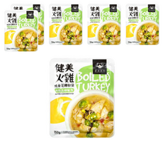 DOG CAT STAR 汪喵星球 主食系列 狗餐包 健美火雞佐青花椰秋葵 鮮肉x四色蔬果 開封即食, 150g, 6包