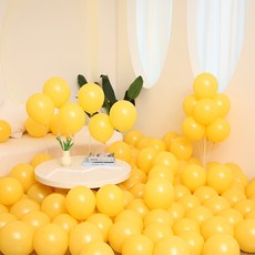 피앤비유니티 스탠다드 라운드 풍선 25cm 100p, 15레몬옐로우, 1개 15 레몬옐로우, 1개