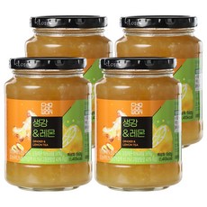 초록원 생강&레몬차, 560g, 1개입, 4개 560g, 4개, 4개