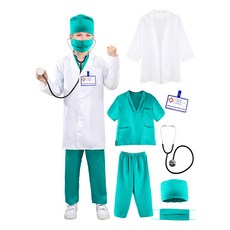 莉卡 醫生護士服裝組 LW-14 角色扮演遊戲服裝, 舒適透氣面料, 1組