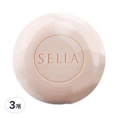 SELLA 미니 클렌징 비누, 30g, 3개