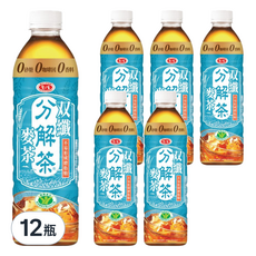 愛之味 分解茶双纖麥茶, 12瓶, 590ml