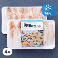 명태 슬라이스 (냉동), 400g, 4개