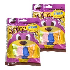 JJ BAMBINO 動物兒童牙線棒，台灣品牌，2歲以上兒童適用, 2包