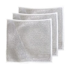 雙層鋼絲清潔洗碗布，20入套裝，20*20cm, 1組