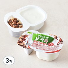 풀무원 다논 요거톡 초코그래놀라 2개입, 129g, 3세트