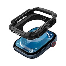슈피겐 스마트워치 케이스 러기드아머 ACS08585, 매트블랙