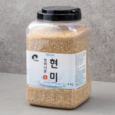 엉클탁 씻어나온 현미, 4kg, 1통