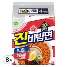 오뚜기 진비빔면 156g, 8개