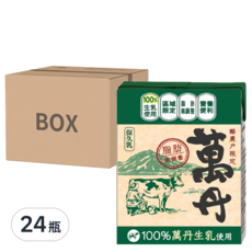 萬丹 保久乳, 營養豐富，蛋白質和脂肪，添加維生素D3，幫助鈣吸收，無菌鋁箔包裝，200ml輕量包裝, 200ml, 24入
