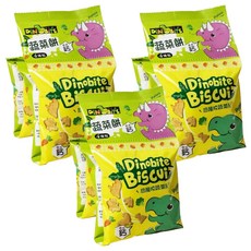 DiNOBiTE 恐龍咬蔬菜餅 80g, 3包 - 趣味造型，酥脆口感，添加鈣質, 3組