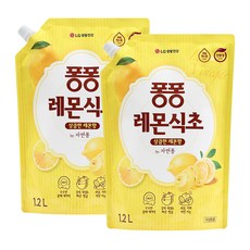 퐁퐁 레몬식초 상큼한 레몬향 주방세제, 1.2L, 2개