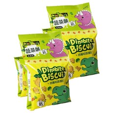 DiNOBiTE 恐龍咬蔬菜餅 80g,2包 - 趣味恐龍造型，酥脆蔬菜口味，添加鈣質，獨立包裝, 2組