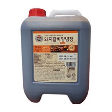 백설 돼지갈비 양념장, 10kg, 1개