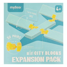 mideer 阿基米德積木 專用連接件 50片, 黃色