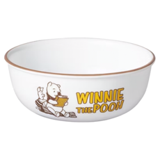 Corelle Brands 康寧餐具 復刻系列 韓式湯碗, 三層強化玻璃, 輕薄易收納, 適用於微波爐和洗碗機, 光滑零毛孔, 小熊維尼, 1個