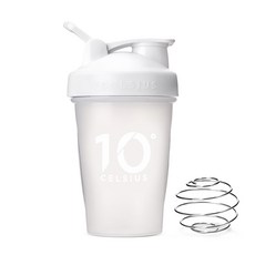 10도씨 블렌딩 쉐이커 보틀 + 블랜더볼, 화이트, 400ml, 1개