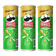 프링글스 사워크림 앤 어니언, 110g, 3개