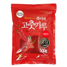 복이네먹거리 국산 햇고추가루 김치 / 김장용 매운맛, 500g, 1개