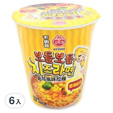 OTTOGI 不倒翁 起司風味湯杯麵 62g, 6入