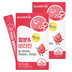 Good&Kids 美味鐵和維生素嬰兒草莓口味 30p, 2個, 60g