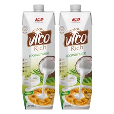 허니트리 리치 코코넛 밀크, 1L, 2개 1000ml, 2개