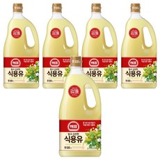 해표 식용유, 1.8L, 5개