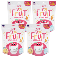 ACE 斑斑水果條 百香果+奇亞籽 90g*4包, 寶寶天然水果零食，紐西蘭水果製成，高纖維