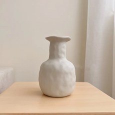 侘寂風陶瓷花瓶擺件 (可裝水), 17 x 7.5cm, 胖胖瓶身款
