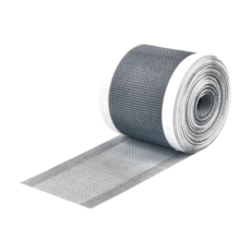 德利生活 排水孔防堵濾網貼 70mm x 10m 灰色 附刮板｜通用型長條排水孔過濾網