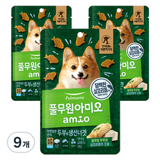 아미오 강아지 자연 담은 간식 80g, 두부 + 생선너겟 혼합맛, 9개