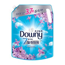다우니 7일지속 탈취파워 초고농축 섬유유연제 레몬그라스와 라일락 리필, 2.6L, 1개