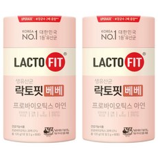 Chong Kun Dang 鍾根堂 LACTO-FIT LACTO-FIT益生菌粉隨身包, 60條, 2g, 2罐