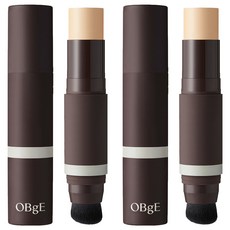 OBge 내추럴 커버 남성 파운데이션 13g, 2호 베이지, 2개