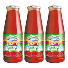 디벨라 토마토 퓨레 680g 파스타 피자 스프 소스, 3개