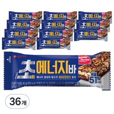 롯데제과 초 에너지바, 40g, 36개