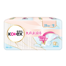 Kotex 靠得住 無感軟Q棉衛生棉 護翼型 日用, 23cm, 36片, 1組