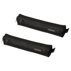 Kohimo Slim型透明網狀筆袋網狀鉛筆盒 4W108, 2個, 黑色