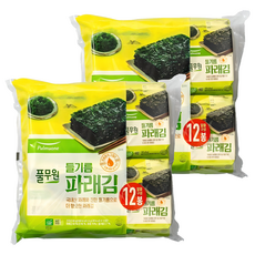 풀무원 들기름 파래김, 60g, 2개 60g, 24개
