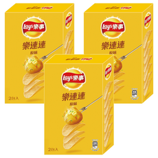 Lay's 樂事 洋芋片 意合包經典原味, 102g, 3盒