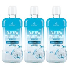 VITAHALO Daily New系列溫和潔淨漱口水, 800ml, 3瓶
