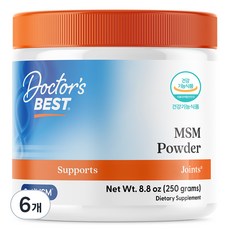[쿠팡수입] 닥터스베스트 MSM 파우더, 250g, 6개