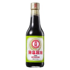 金蘭 薄鹽醬油，減鹽香馥 台灣製造，500ml, 1瓶