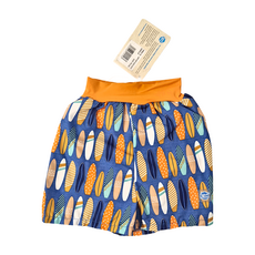 Splash About HAPPY NAPPY BOARD SHORTS 兒童款抗UV海灘褲, UPF 50+ 防紫外線, XXL, 衝浪小子