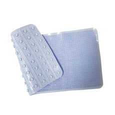 간지앳홈 넓은 발 마사지 각질 관리 브러쉬 매트 02 하늘색 34 x 67 cm, 1개입, 1개
