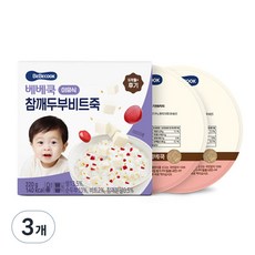 베베쿡 후기 참깨두부비트죽 실온이유식 2p, 혼합맛(참깨/두부/..., 220g, 3개 혼합맛(참깨/두부/비트) × 220g × 3개 섬네일