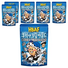바프 쿠키 앤 크림 아몬드, 120g, 6개